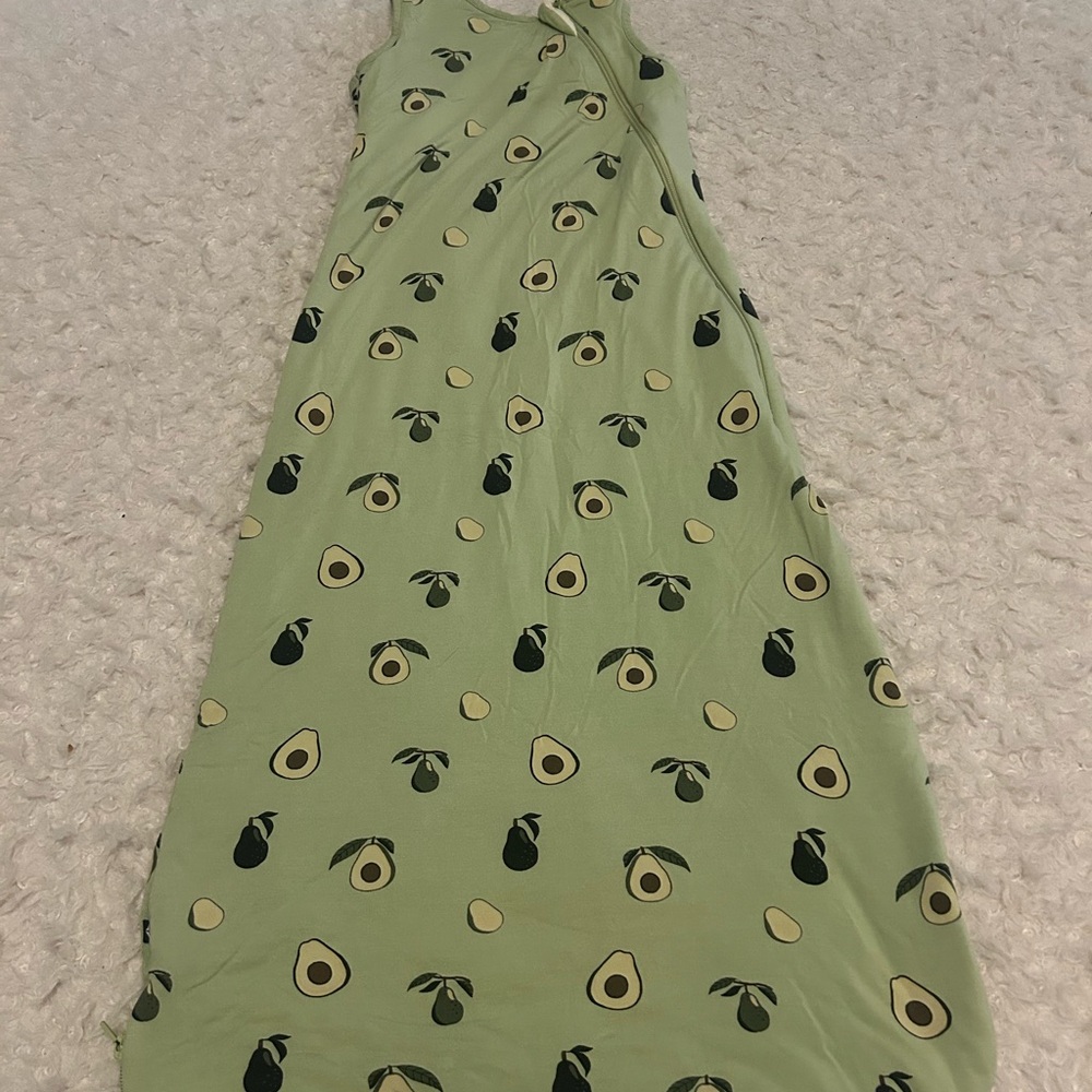 Kyte BABY Green Avocado Print Sleep Sack